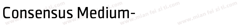 Consensus Medium字体转换